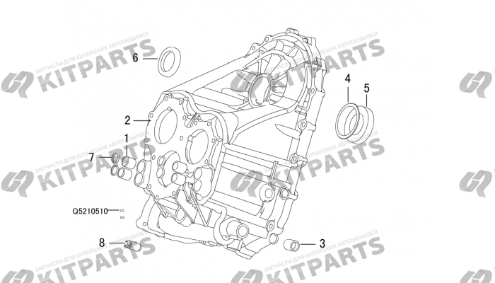 Корпус кпп 2 Haval