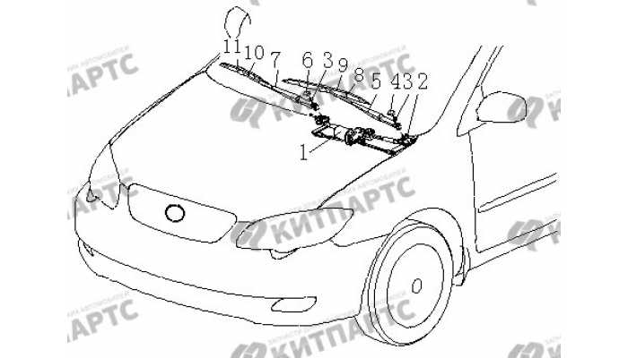 Стеклоочиститель BYD F3 (F3R)