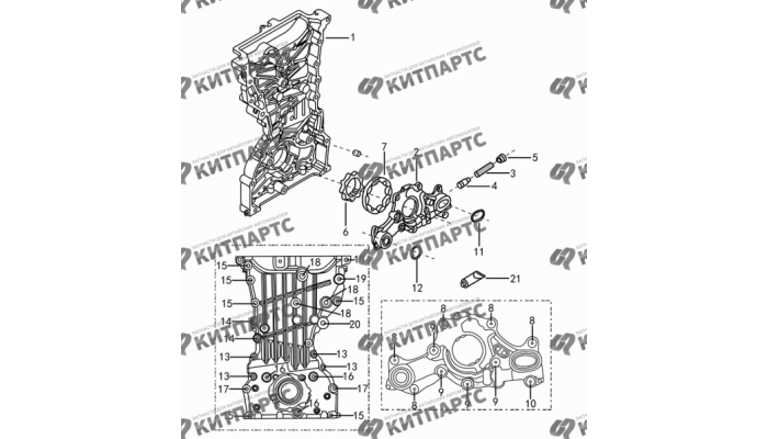 Масляный насос S30 (E-Teco) Dong Feng S30