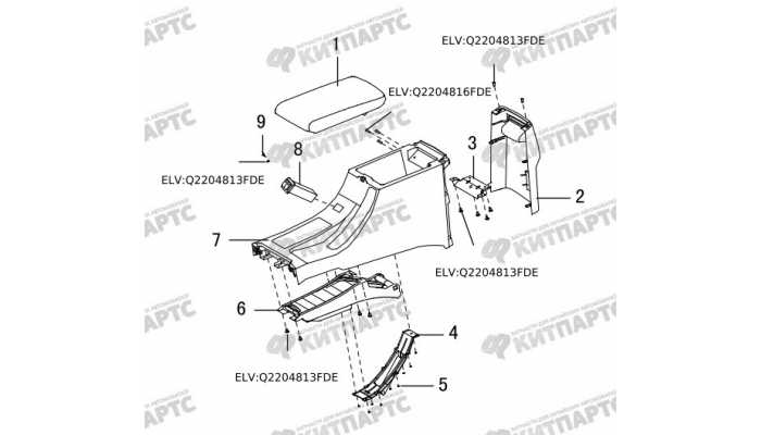 Крышка подлокотника Great Wall Hover H5