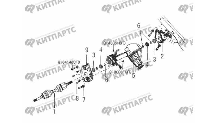 Привод переднего моста Great Wall Wingle 3