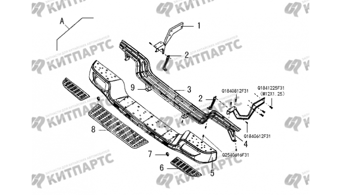 Задний бампер Great Wall Wingle 5