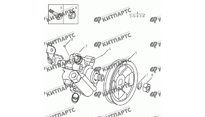 Насос ГУР Geely Emgrand (EC7)