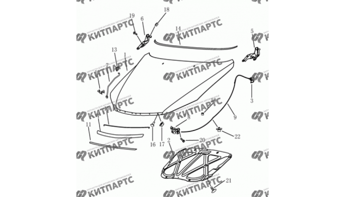 Капот Geely Emgrand (EC7)